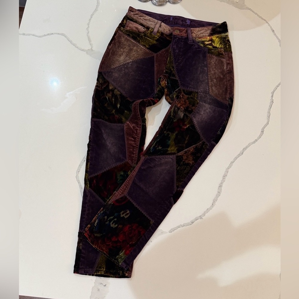 Special Edition Ralph Lauren Patchwork Velvet Pan… - image 2